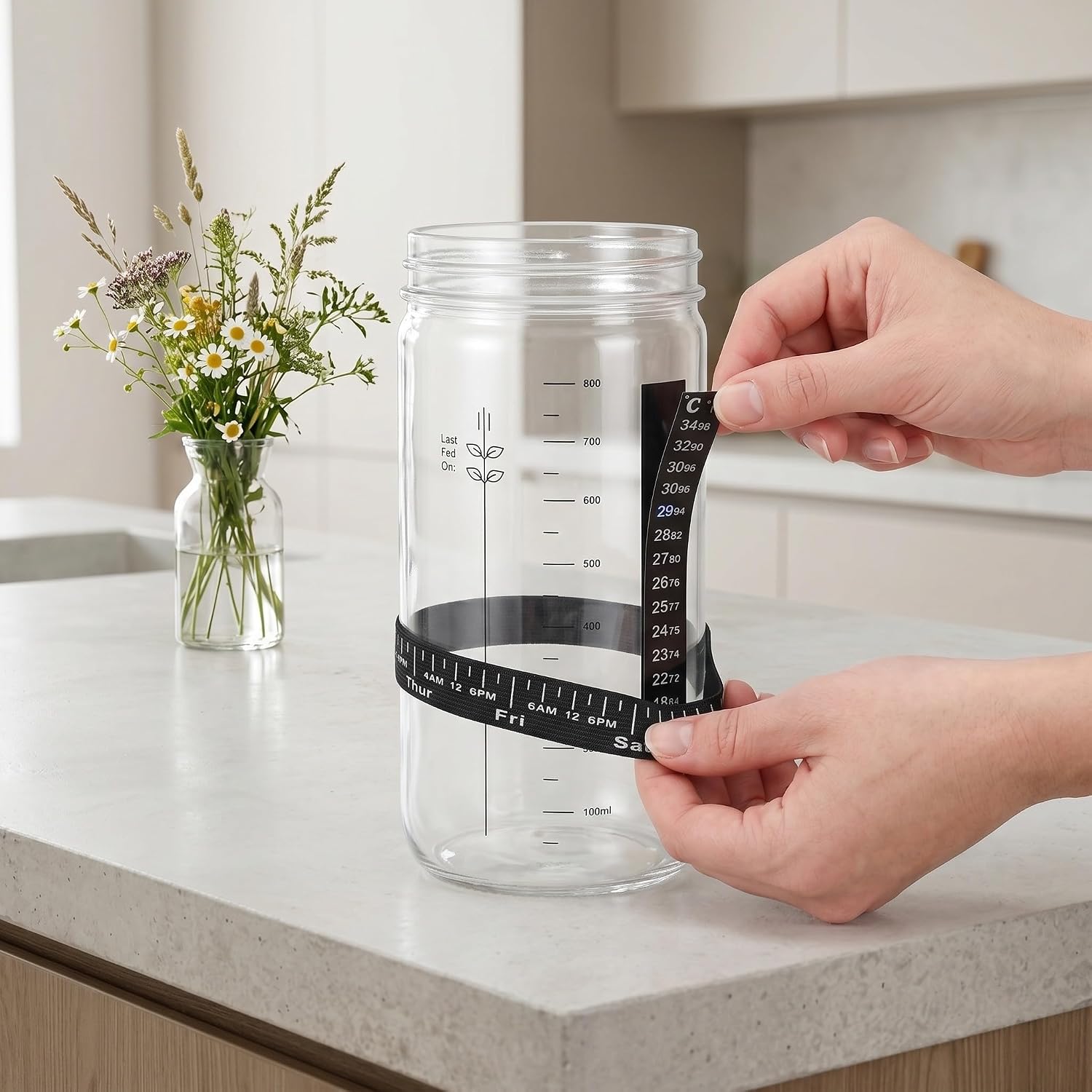 Temperature Control Stickers for Ferment Jar 18-34°c Black