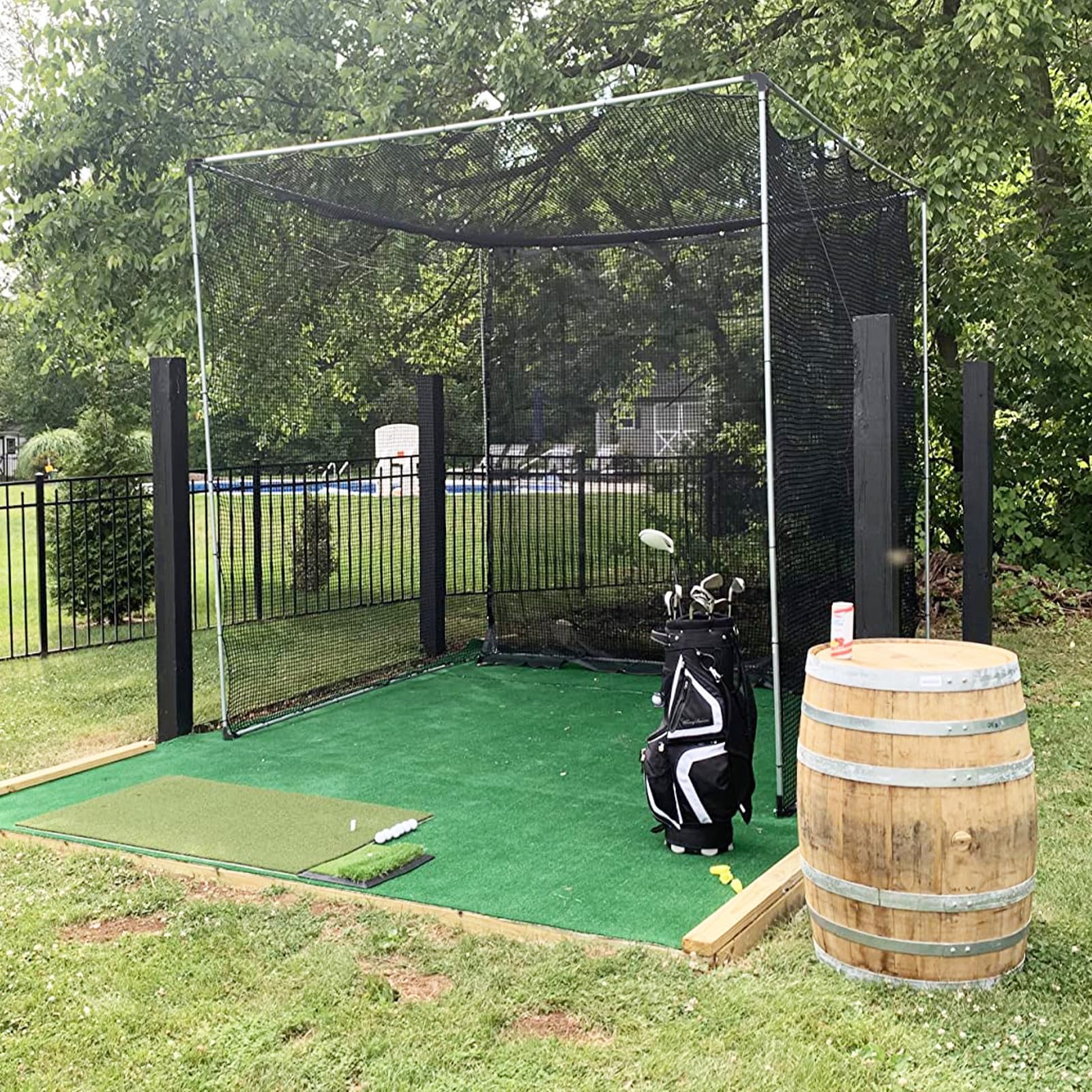 Aoneky Eck-Set für Golfkäfigrahmen, Rohrverbinder für Golfnetzrahmen 3x3x3M, 10 Pcs, 1.9cm EMTs - Conduit Connector for Golf Hitting Cage Frame