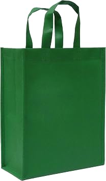 CYMA Reusable Gift Bags, Medium, 6 Pack Green