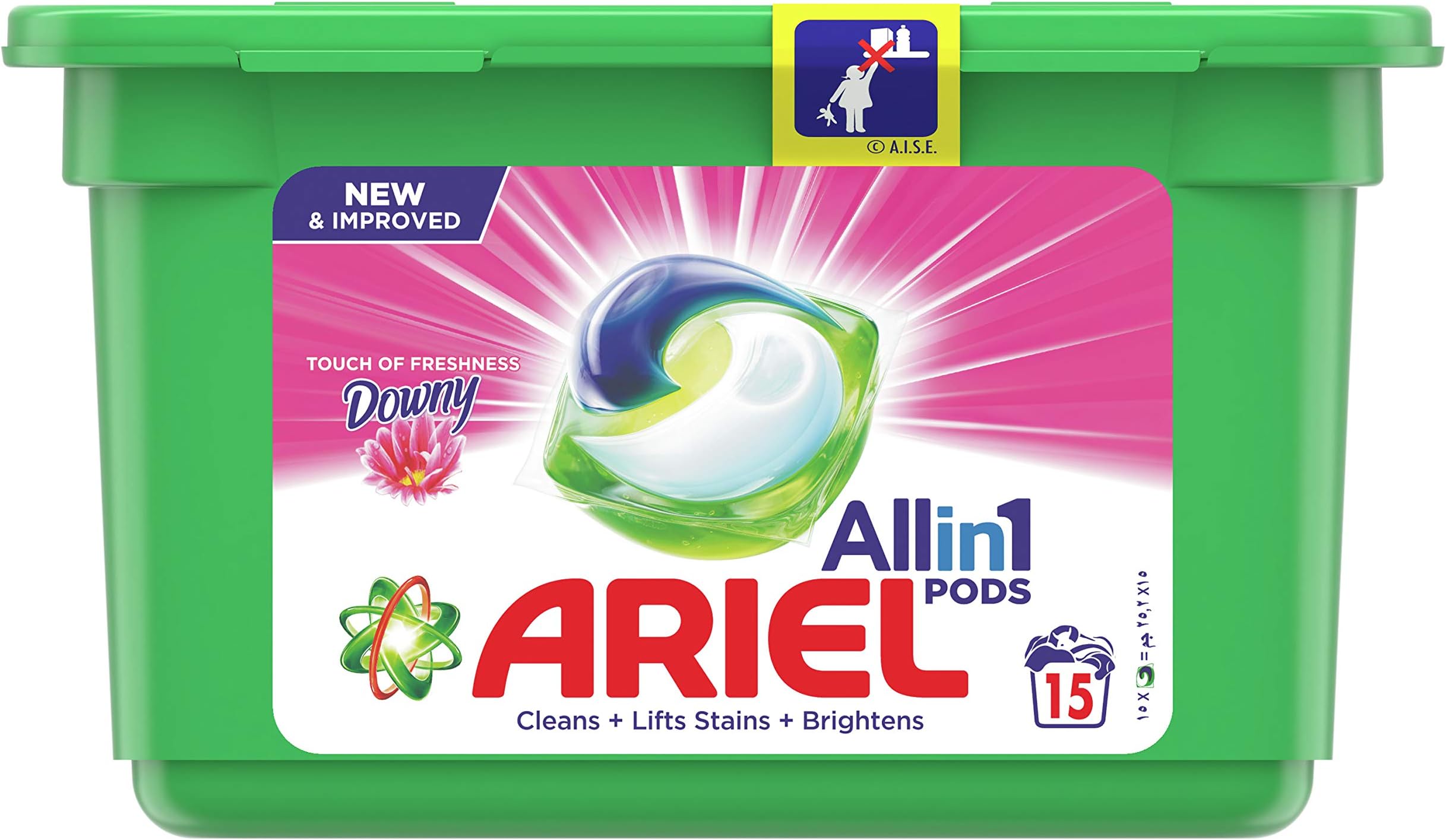 All in1 PODS, Washing Liquid Capsules Original Scent, 15 Count