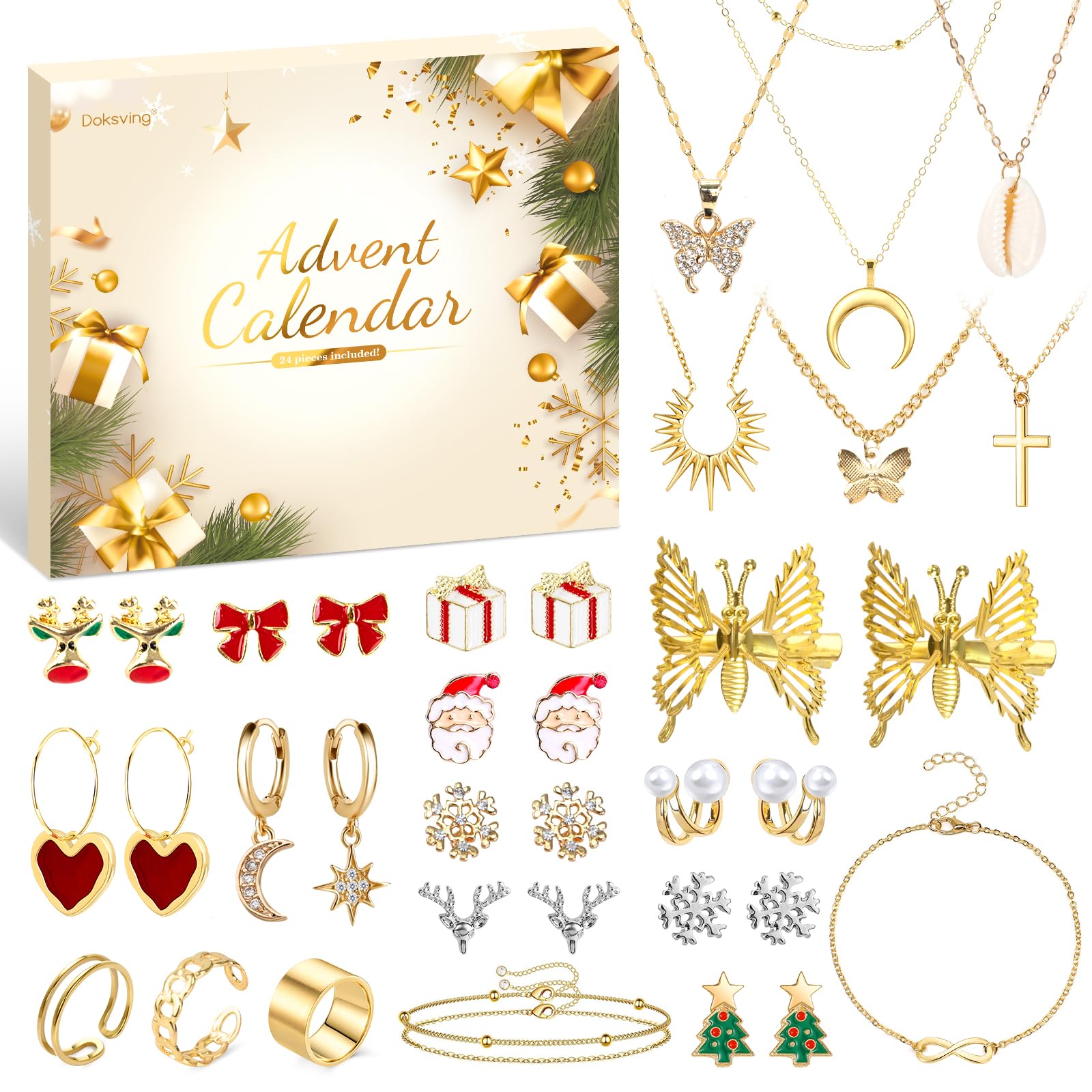 amazon-com-jewelry-set-advent-calendar-2023-24-days-countdown-calendar-for-adult-women-christmas-fashion-bracelet-necklace-rings-earring-xmas-surprise-gift-for-wife-daughter-mom-adult-girls-home-kitchen