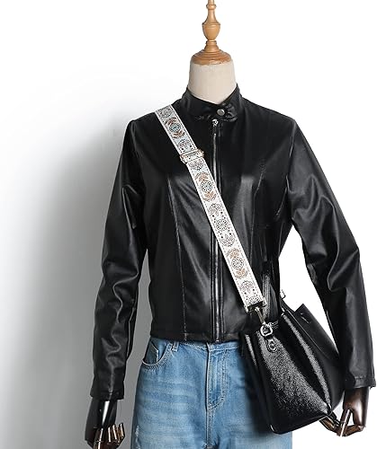 Miniatura 5 de S-Jacorry Correa de repuesto para bolso, correa ancha para el hombro, correas de lona ajustables, correas de repuesto para bolso