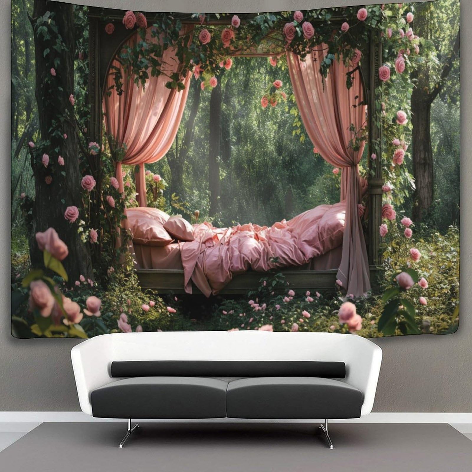 kaiyun Jungle Cabins Tapestry Bio Buildings Wall Hanging Bedroom Home Decor 70cmx100cm