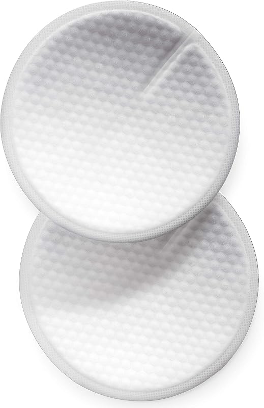 Maximum Comfort Disposable Breast Pads, White, 100-Count | Ultra Thin and Discreet, Soft Top Sheet, Ultra-Absorbent Core, Contoured Shape, Two Adhesive Strips, SCF254/13