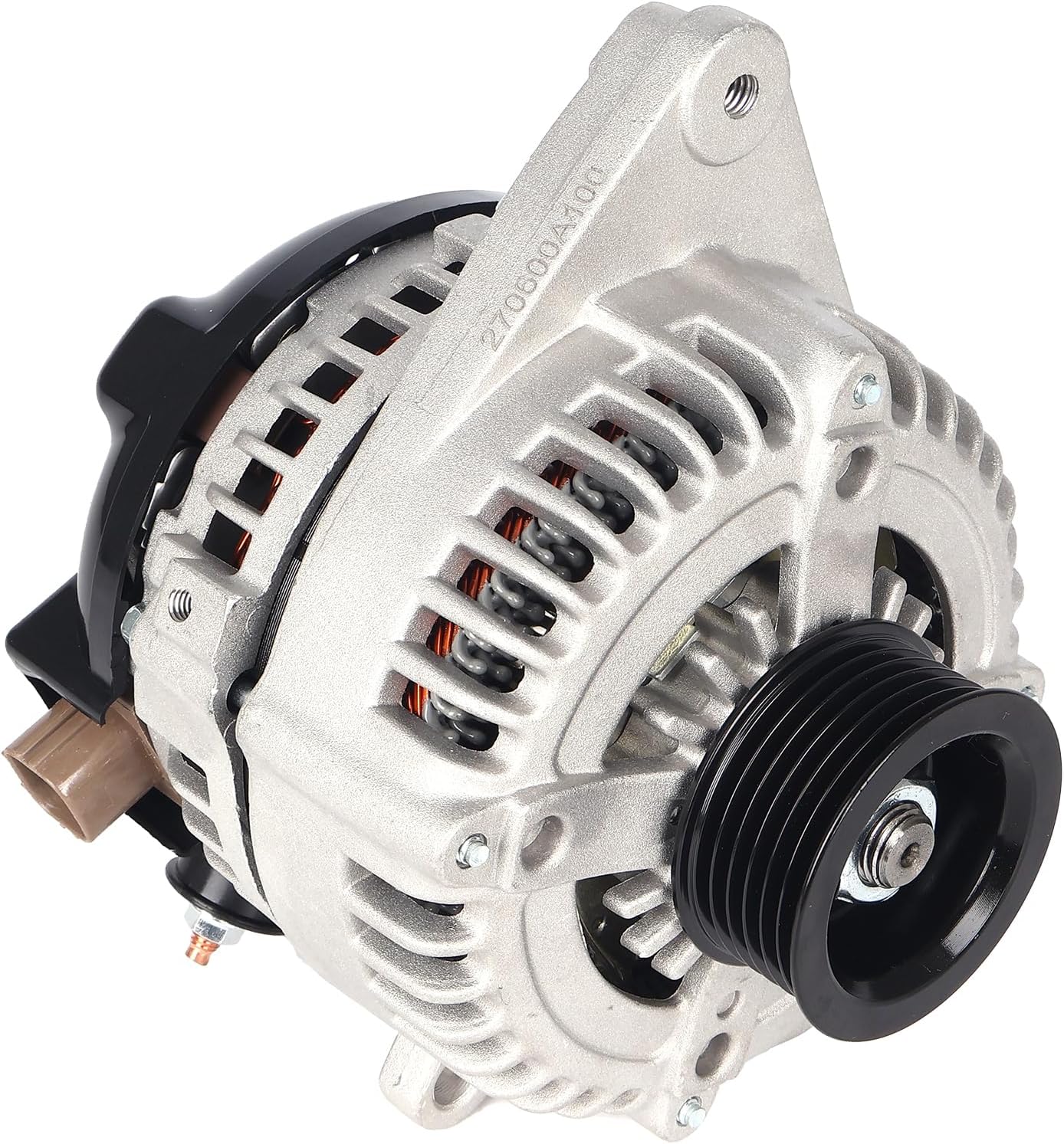Autoround Alternator Compatible with 2004-2006 Lexus RX330, 2004-2007 Toyota Highlander 3.3L, 2004-2006 Sienna, 130Amp 12V CW 6-Groove Pulley, Replace# 270600A100 11032N 104210-3650