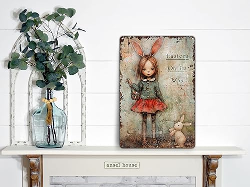 Miniatura 6 de Easter Decoration Mantel Art Metal Decor Sign Indoor Outdoor Use