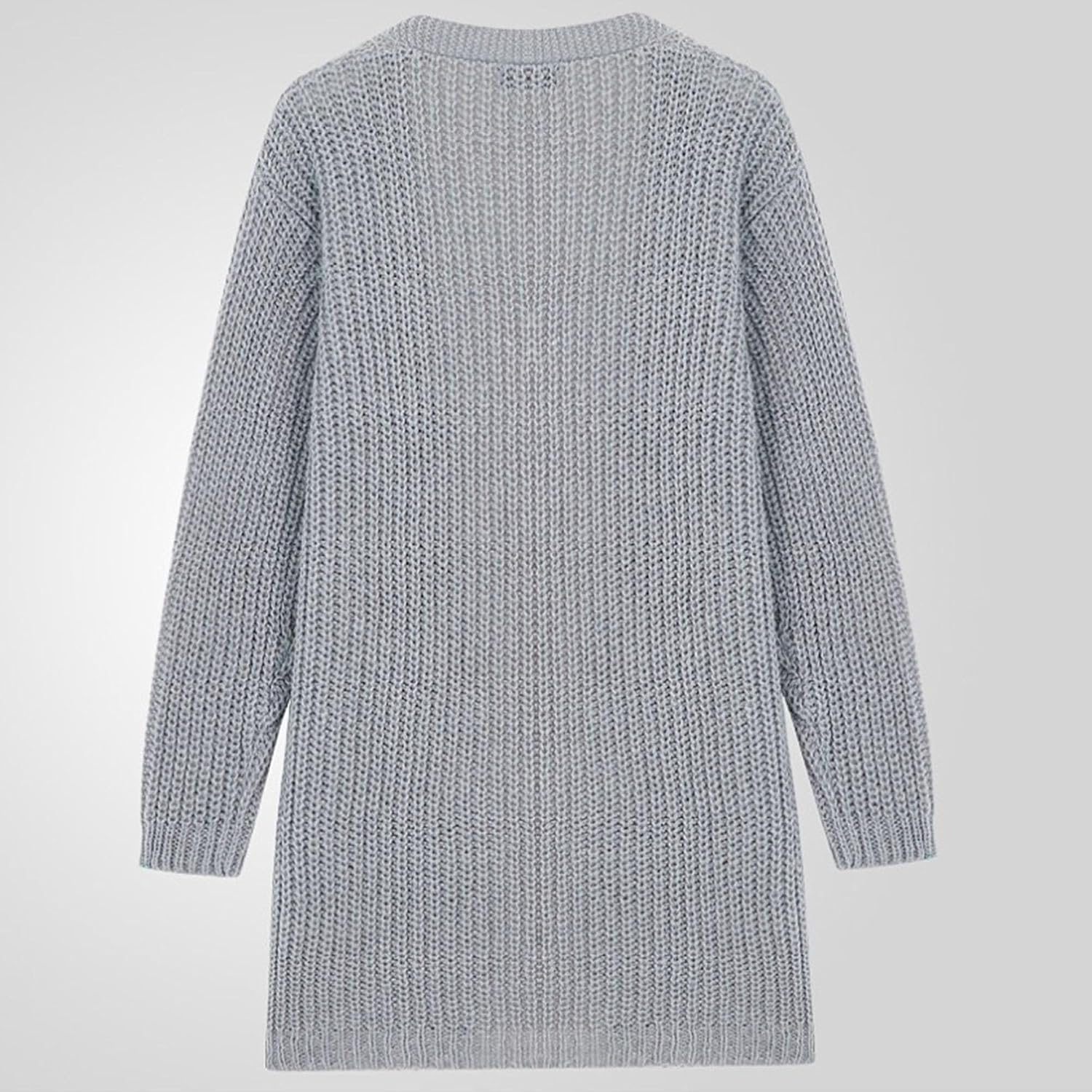 Men's Casual Shawl Collar Long Cardigan Loose Fit Knit Winter Sweaters Long Sleeve Warm Sweater with Pockets