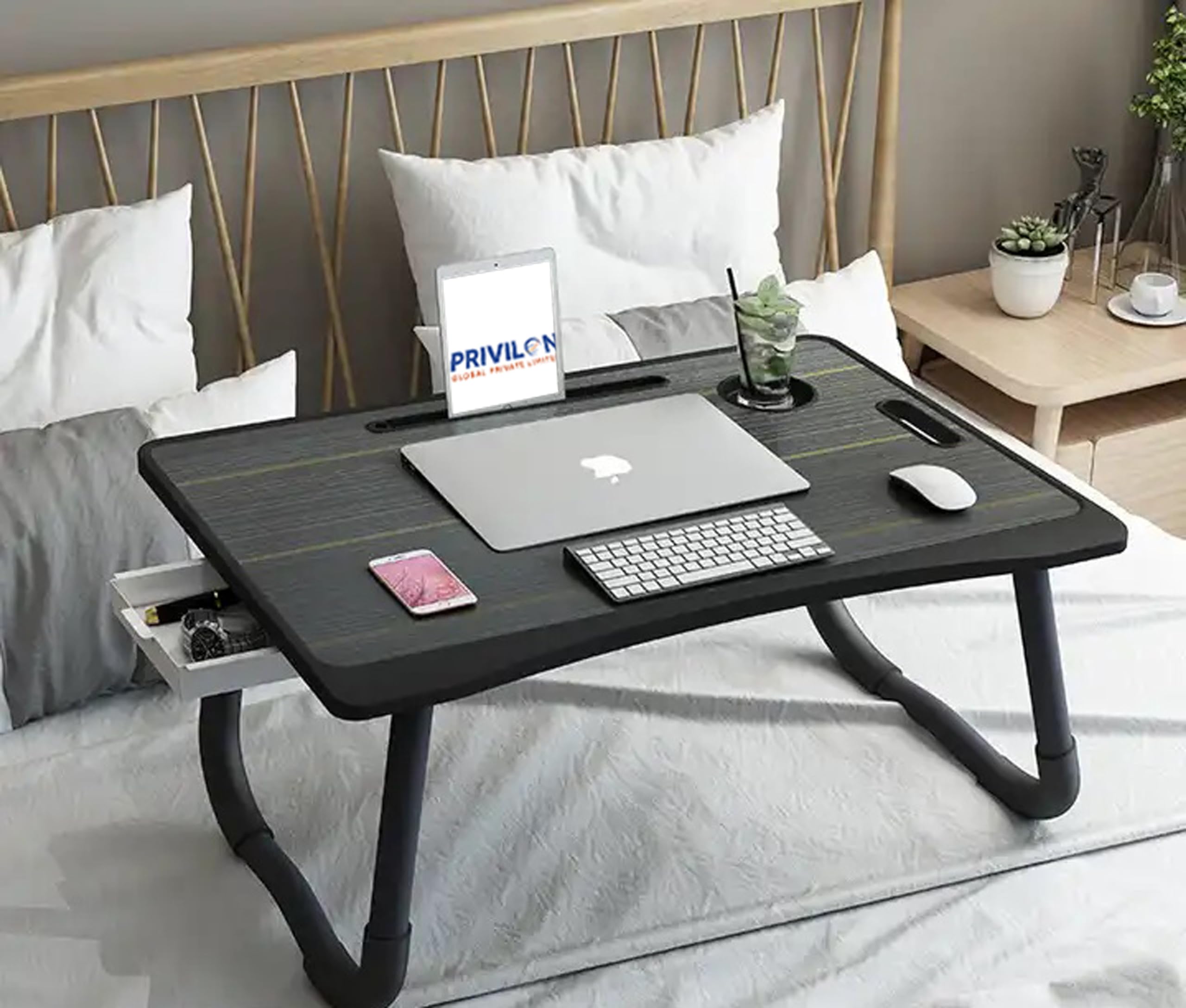 PRIVILON GLOBAL Wood Office Table for Home/Writing Desk for Office/Folding Table for School/Folding Study Table/Work from Home Multipurpose Table (Black COTTED CPIPE) 60 Cm, 42 Cm (B0CXY1PP56) Amazon Price History, Amazon Price Tracker