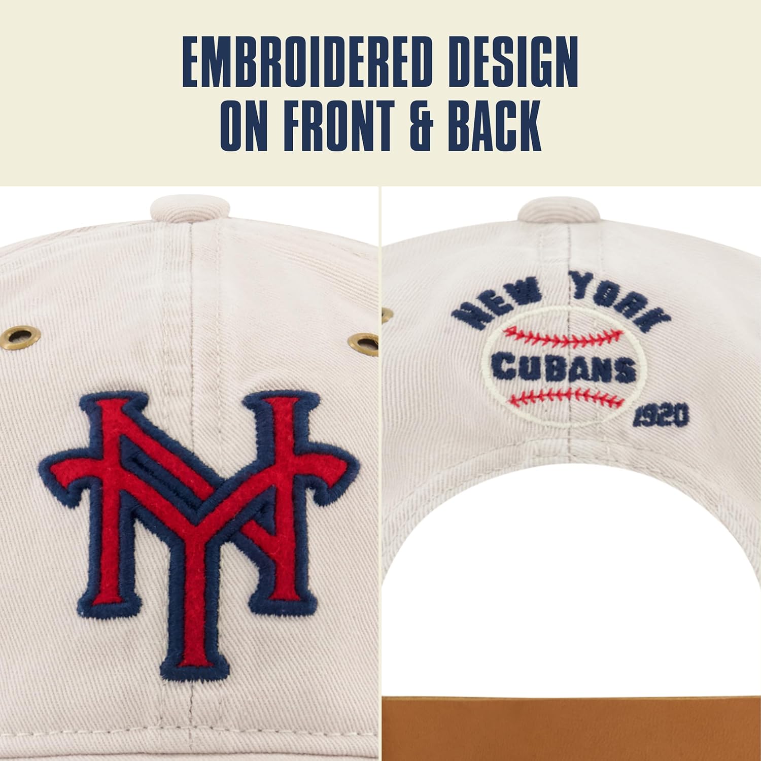 Blue Marlin Dad Hat, Adult Cotton Baseball Cap with Curved Brim, One Size. - Image 3