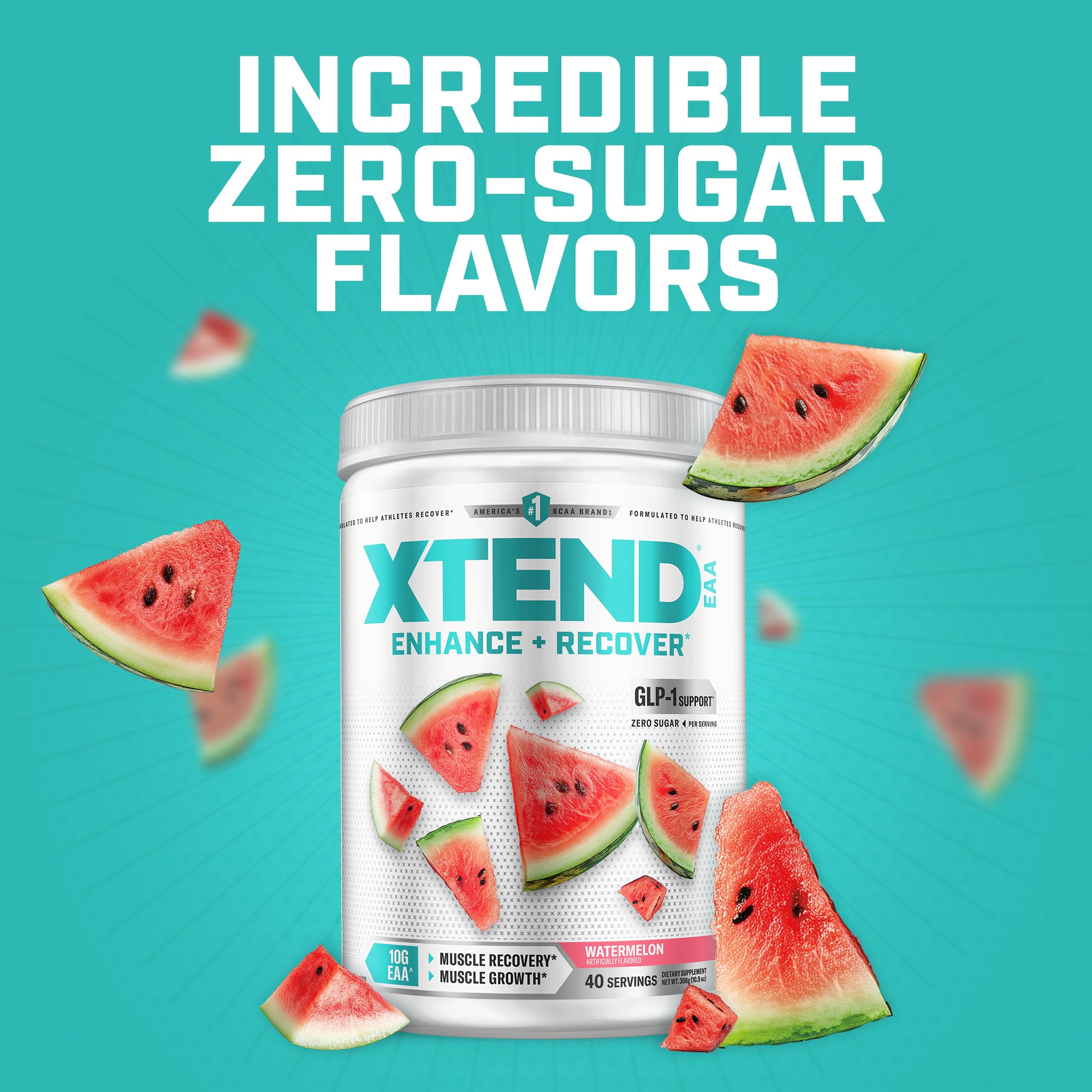 Xtend EAA + BCAA Powder with 10g EAAs, Watermelon, 40 Servings — Amazon image 6