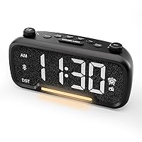 Compact Bluetooth FM Alarm Clock Radio