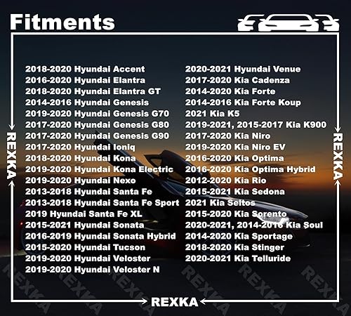 Miniatura 3 de Rexka 15 piezas de clip de retención para panel de puerta, compatible con Hyundai 82315-2W000 Santa Fe Sonata (paquete de 30)