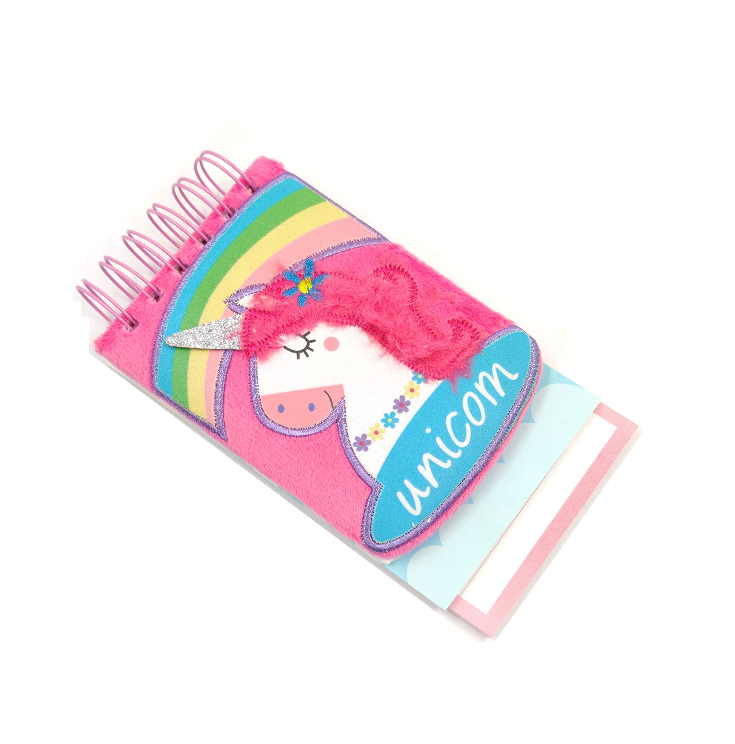 R H LIFESTYLE Spiral Notepad Notebook Journal with Craft Cover Memo Scratch Pad (A6 Unicorn Notepad Diary) ST3740