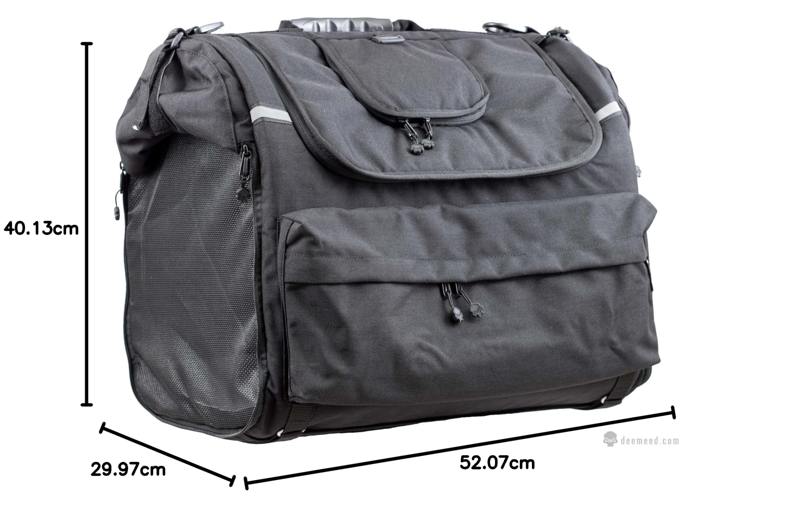 Sac Moto pour Chien – 6 Tailles (XS-XL) – Sac Panoramique Sécurisé avec Ventilation Optimale & Fixation Universelle – Confort et Sécurité pour Chiens de Toutes Tailles (M (8-11 kg))