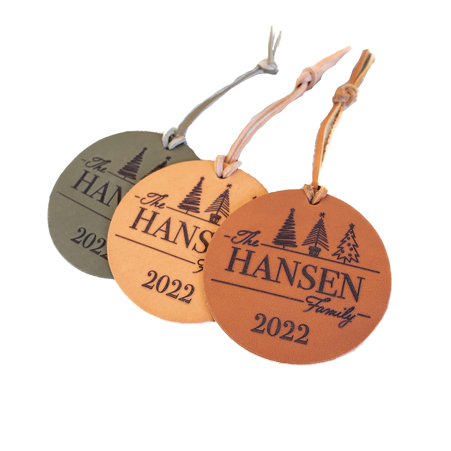 Custom Christmas Tree Ornament made from 100 Full Grain