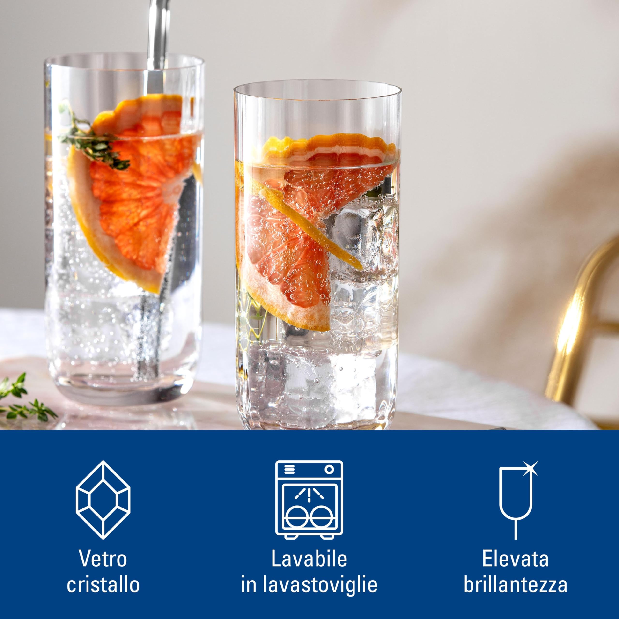 Villeroy & Boch Rose Garden Coppa Longdrink, Set 4 pz 151mm