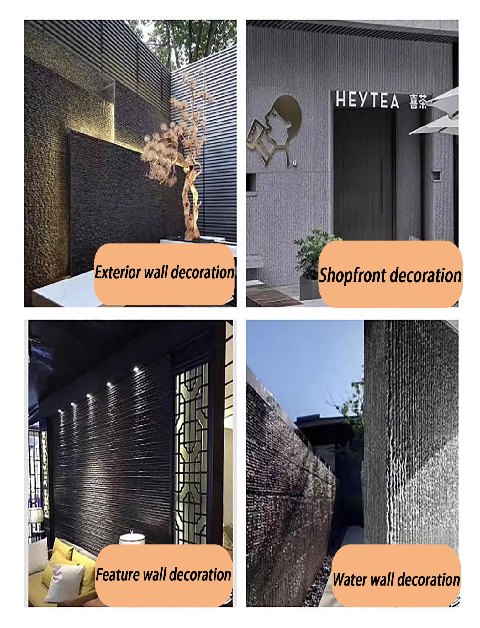 Panel de pared de chapa de piedra sintética, revestimiento artificial ligero para decoración de interiores y exteriores, material de poliuretano duradero para decoración de pared de fondo