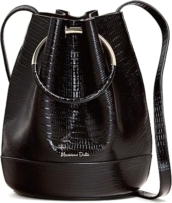 Massimo Dutti - Bolso Mochila de Piel para Mujer Negro Negro M : Amazon.es:  Zapatos y complementos