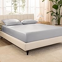 Vista 72 de Bare Home 100% Organic Cotton Sateen Fitted Sheet - Smooth Sateen Weave - Breathable & Cooling - Hotel Luxury - Durable Fitted Sheet - Deep Pocket