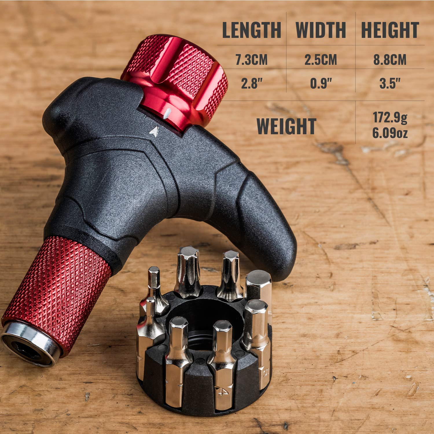 Buy PRO BIKE TOOL Adjustable T Torque Wrench Red 4, 5 and 6 Nm