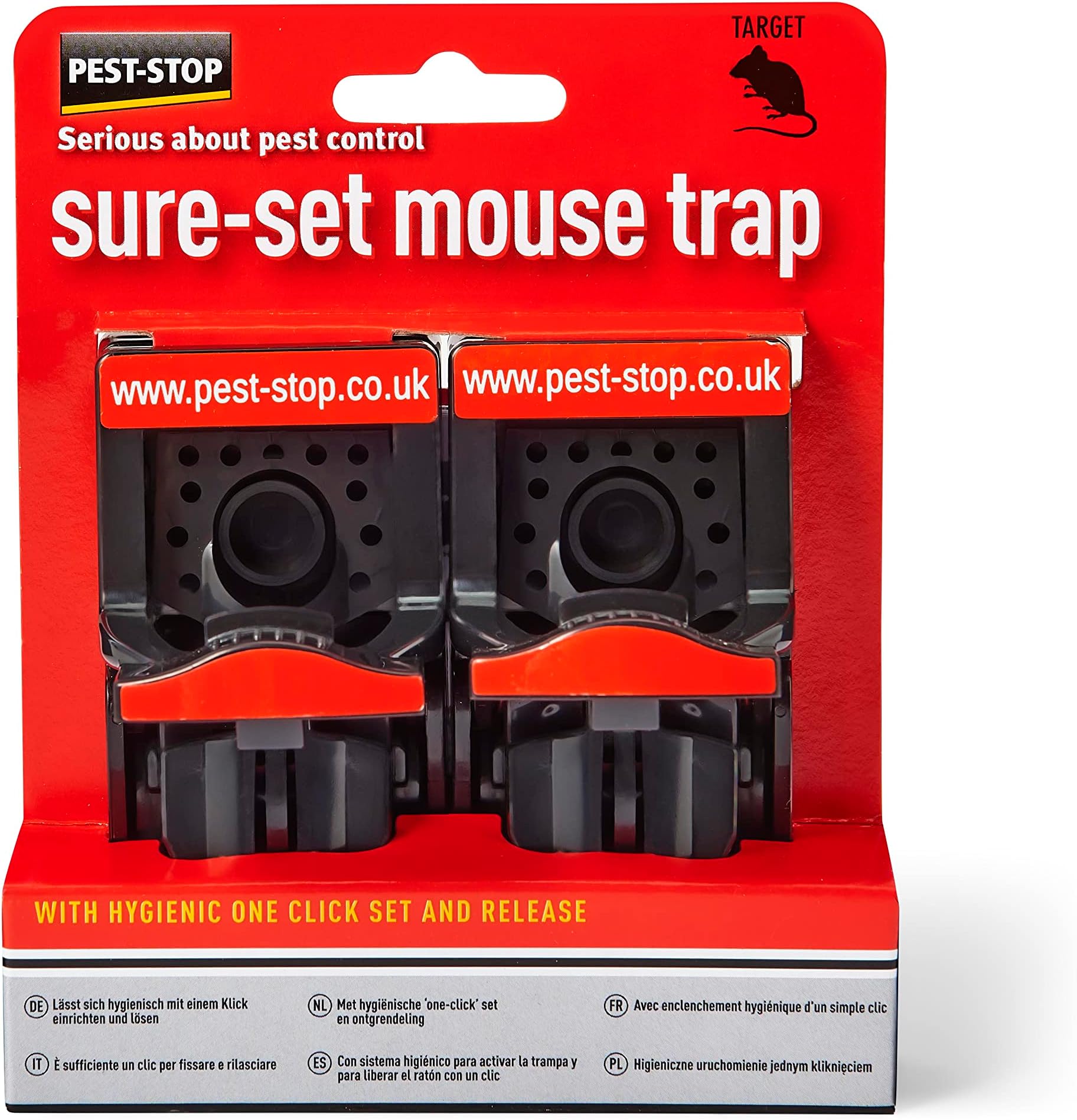 Pest Stop Little Nipper Mouse Trap Wooden Traps For Indoors Durable