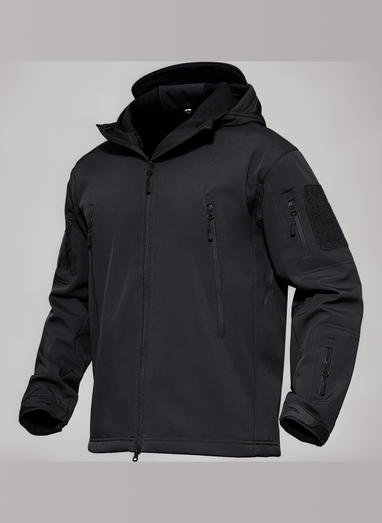 Men's Tactical Jacket Waterproof Military Coat Combat Soft Shell Fleece Jackets with Multi Pockets