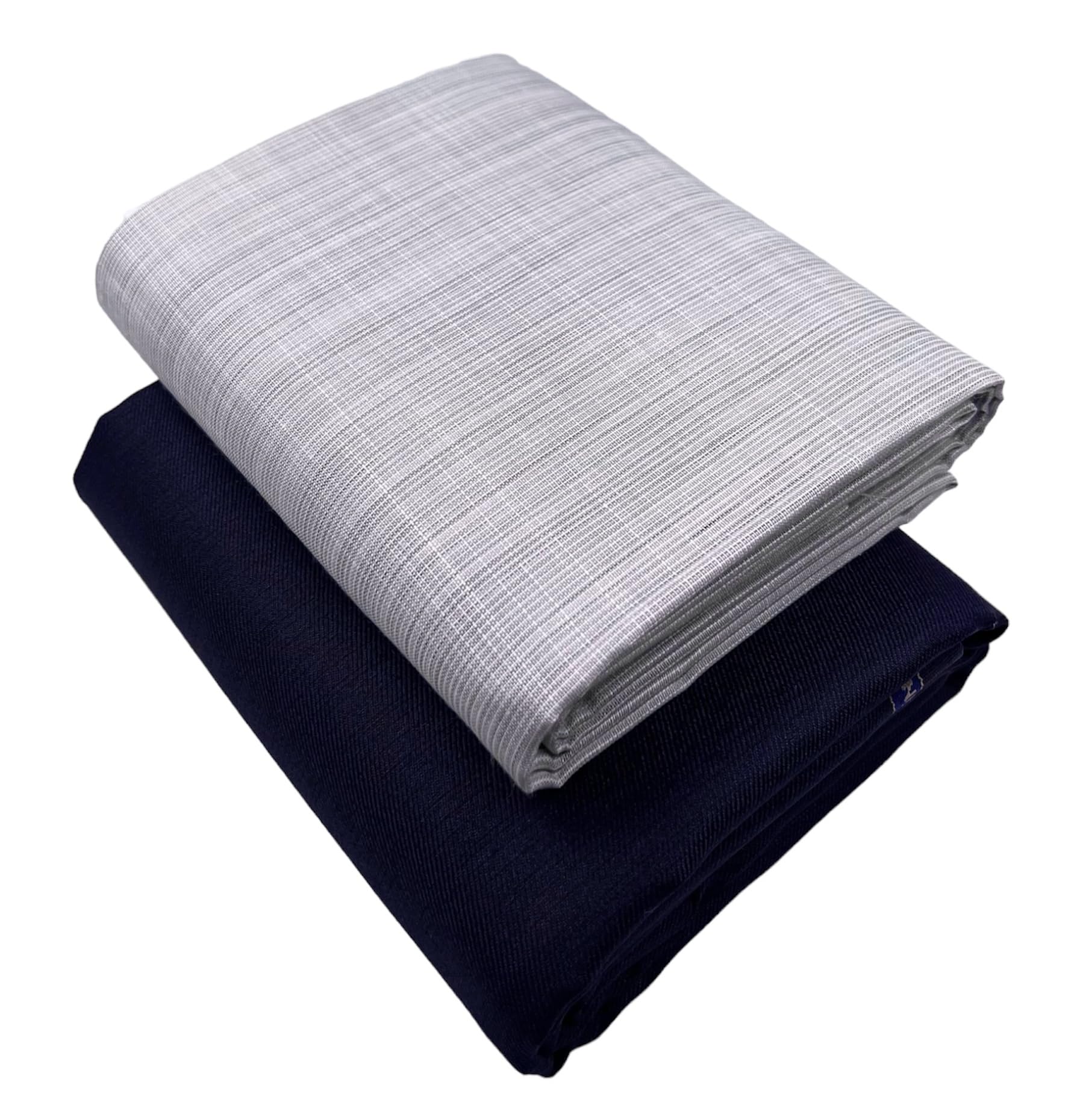 jhabak's Untitched Shirt and Trouser Fabric- Cotton Blend Material- 2.25m Shirt Cloth- 1.20m Pant Piece (Light Grey)-picture-15