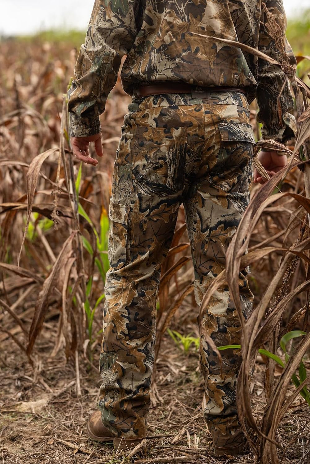 Realtree Men's Camo Hunting Pants, Mid Rise, Durable Cargo Pants with 6-Pocket, Slim Fit, Men's Outdoor Pants - Image 4