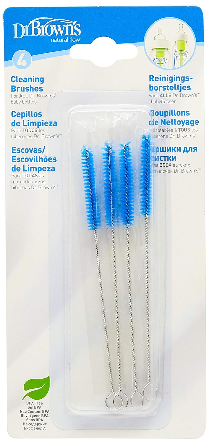 Dr. Brown's Cleaning Brush, 4-Pack : Baby Bottle Cleaning Brushes : Baby