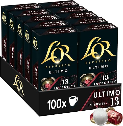 L'Or Espresso Café - 100 Capsules Ultimo n° 13 - compatibles Nespresso®* (lot de