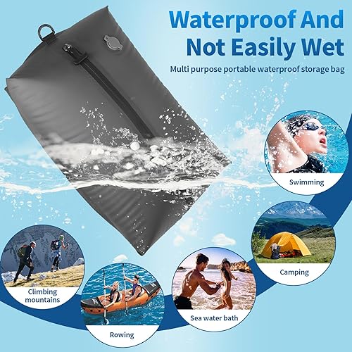 Miniatura 2 de Bolsas de vacío para viajes, bolsas de vacío para viajes con bomba de vacío inalámbrica, bolsas de compresión al vacío reutilizables IP67 para