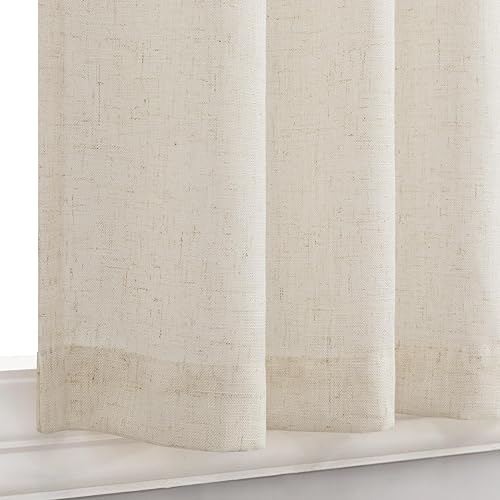 Miniatura 5 de Primitive - Cortinas de cocina para ventanas pequeñas de 30 pulgadas de largo, 2 paneles de 2 niveles, bolsillo con pestañas traseras, tela de