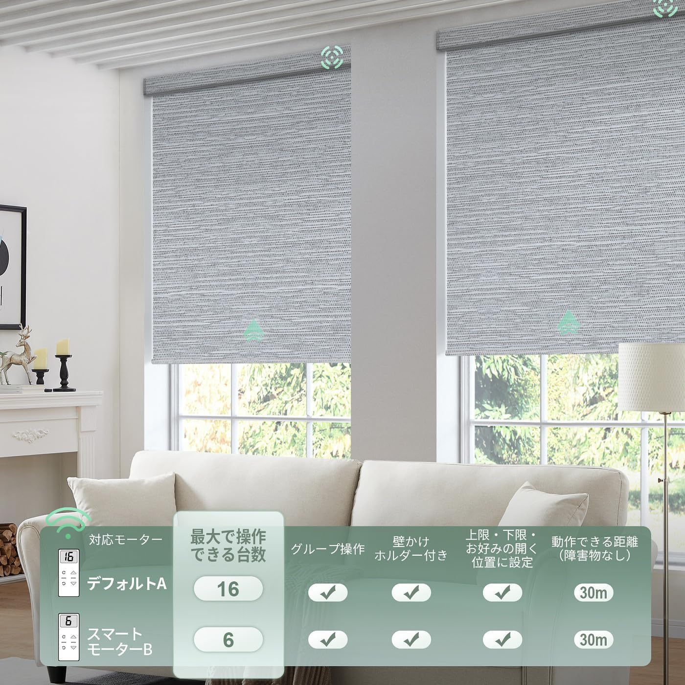 Amazon｜Yoolax 電動ロールスクリーン 遮光1級 スマートブラインド