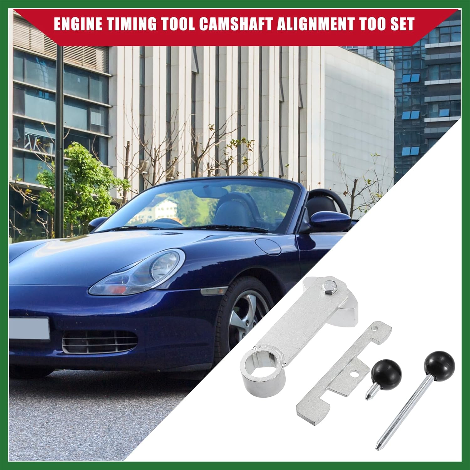 Motoforti Inner/Engine Timing Tool Camshaft Alignment Tool for Porsche Boxster 2.7L 2002-2008 / Durable/Plastic / 1 Set/Black Long-lasting