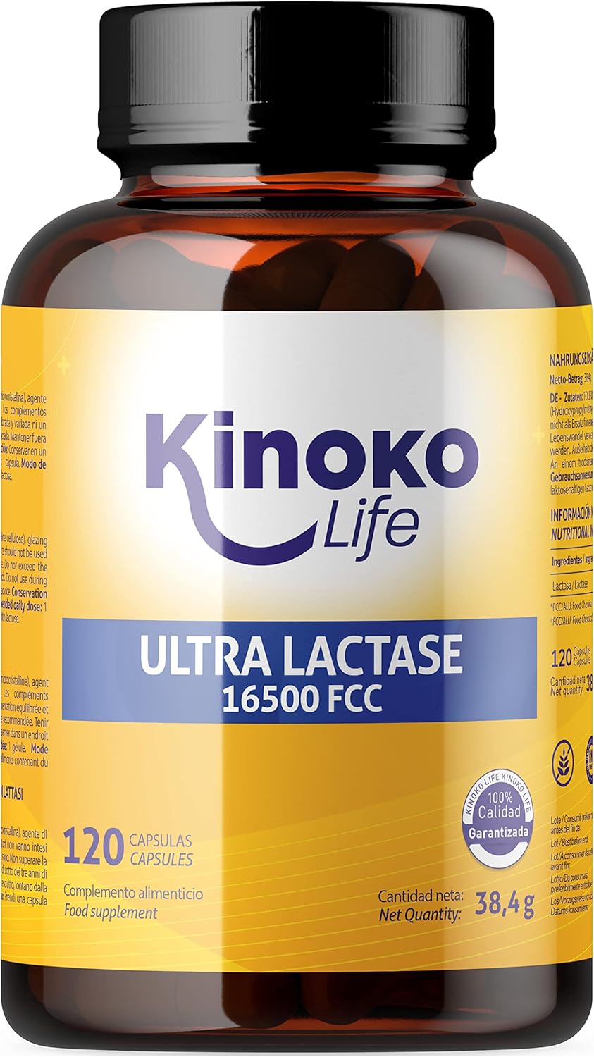 ULTRA LACTASE 16500 FCC 120 Gélules Action Rapide Meilleure absorption