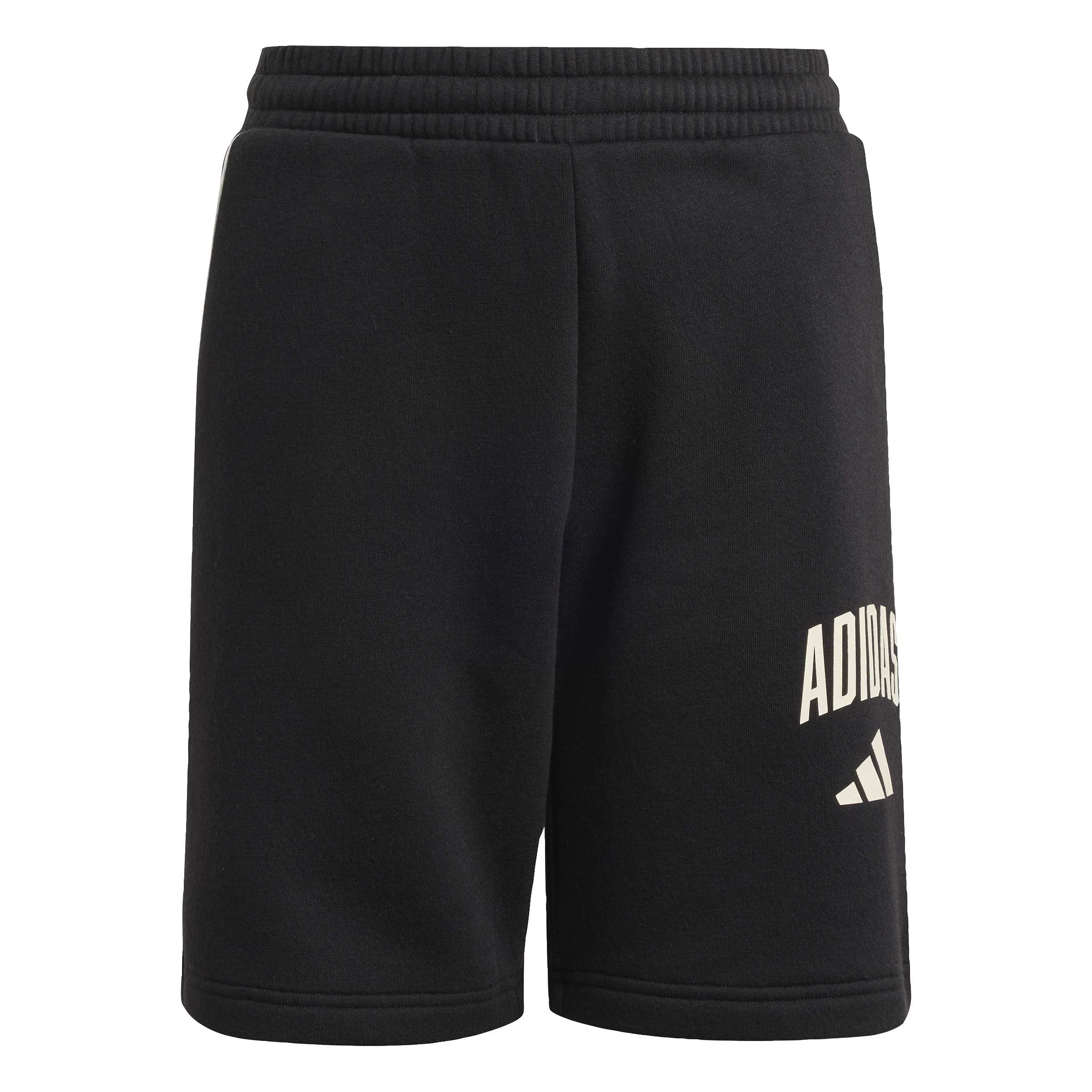 adidas Unisex Kids Seasonals Collegiate Typography Short, Black/Off White, 5-6 Years
