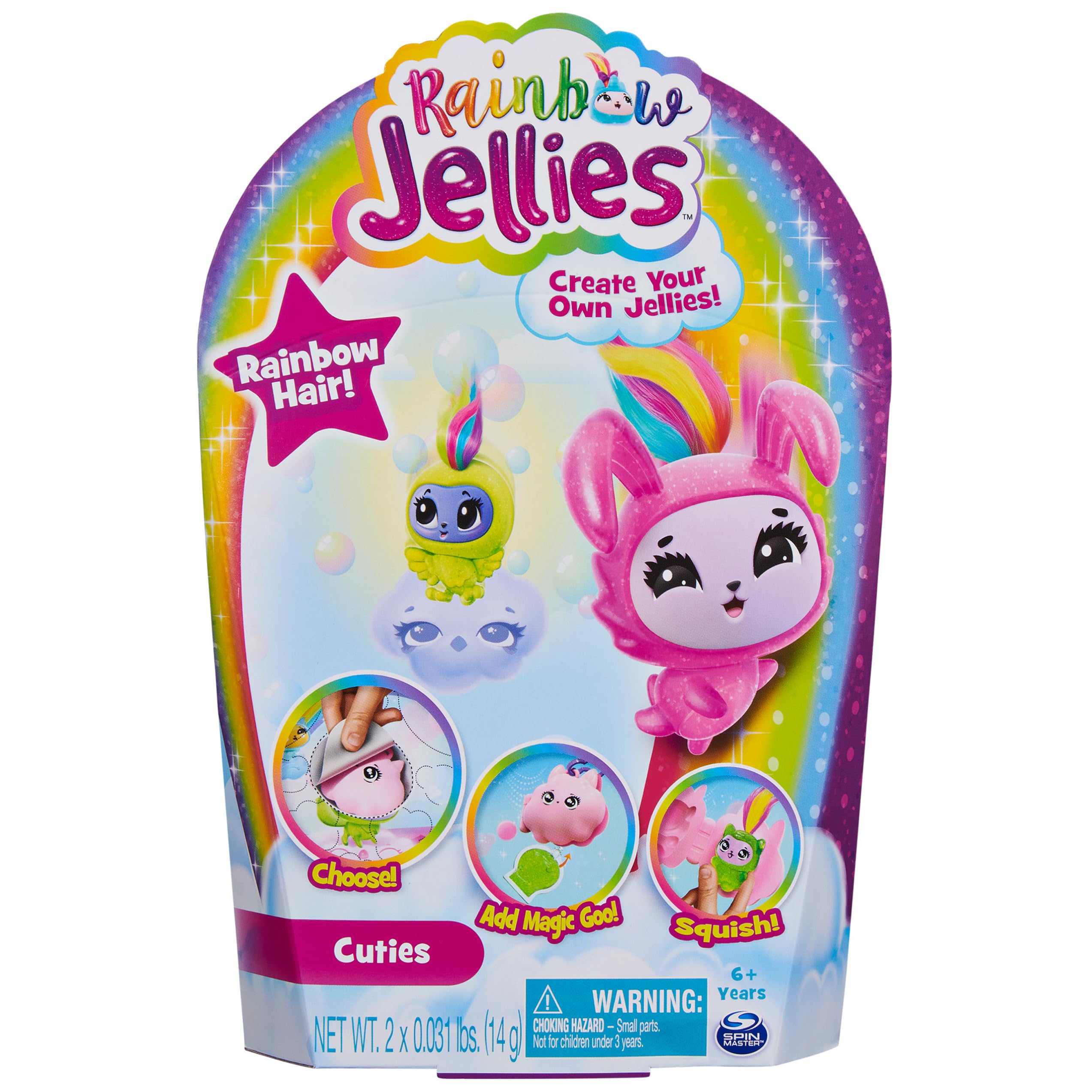 Amazon | レインボージェリー 2パック 自分だけのスクイッシー