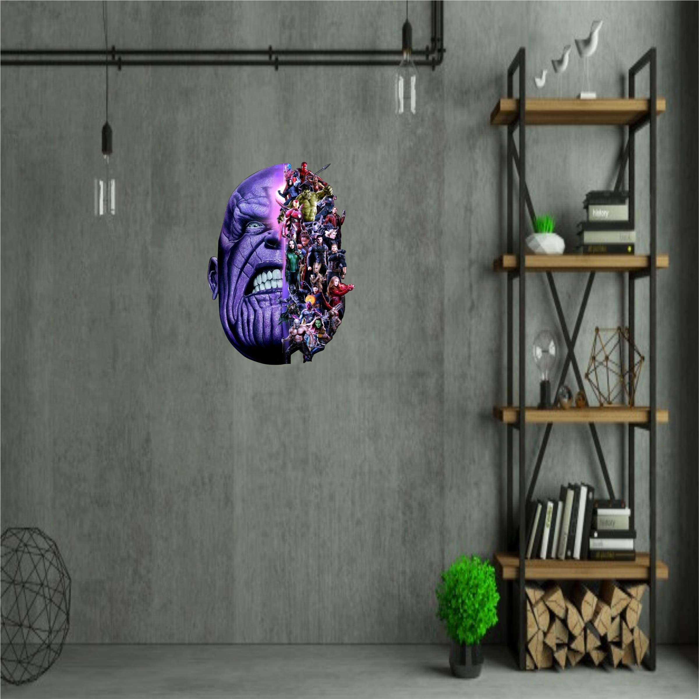 Thanos Wall Sticker | Decorative Wall Sticker for Living Room, Bedroom, Office, Hall and Home Decor_AS632-image-1