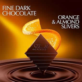 Lindt Excellence Intense Orange Dark Chocolate Bar, 3.5-Ounce Packages (Pack of 12)