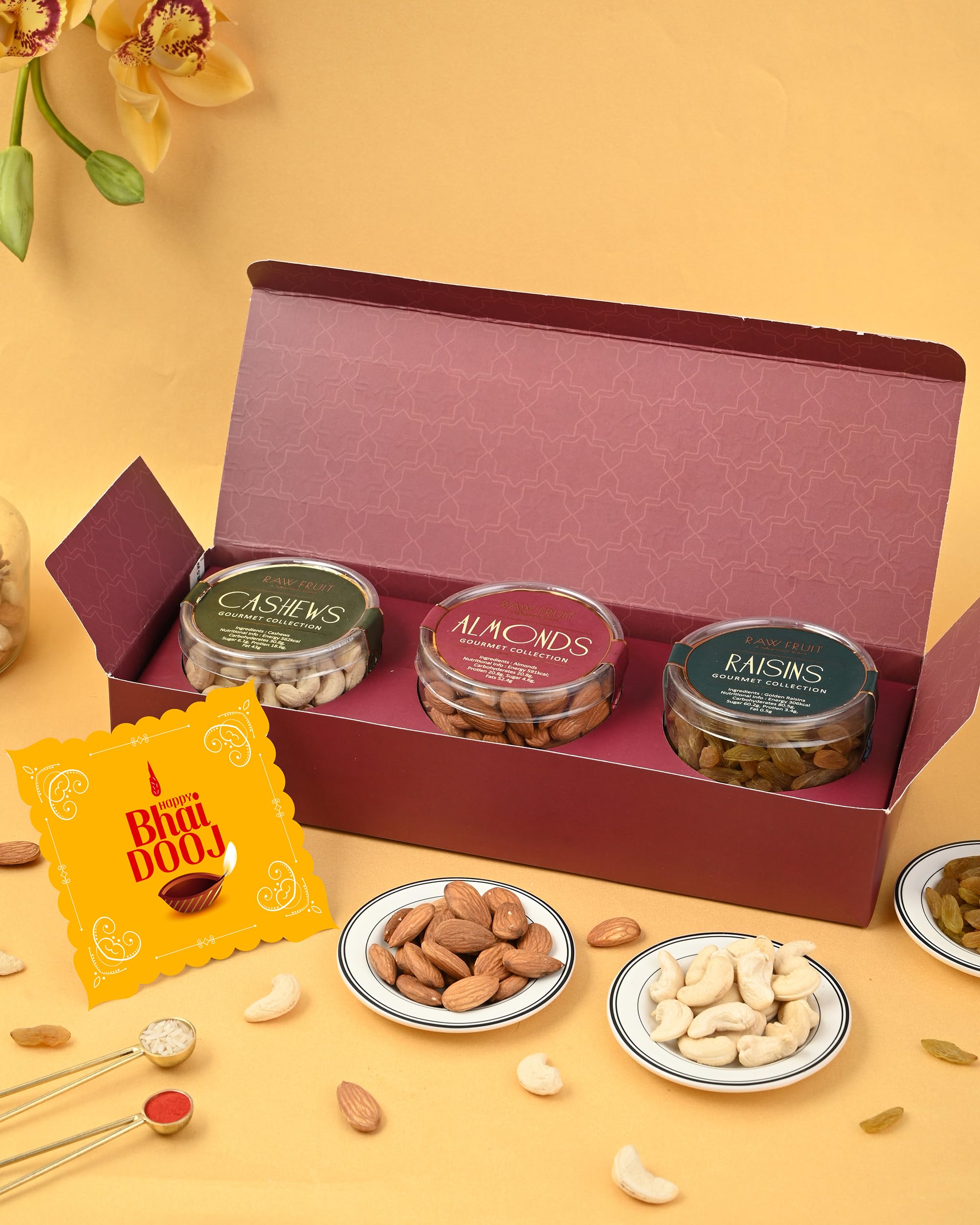 Hyperfoods® Bhai Dooj Gift For Brother Bhai Dooj Gift Set For Brother Gift For Bhai DoojDry Fruits Combo Small Pet Jars Pack Of 3 Dry Fruits Almond Raisins Cashew (B0CCMMZ9MY) Amazon Price History, Amazon Price Tracker