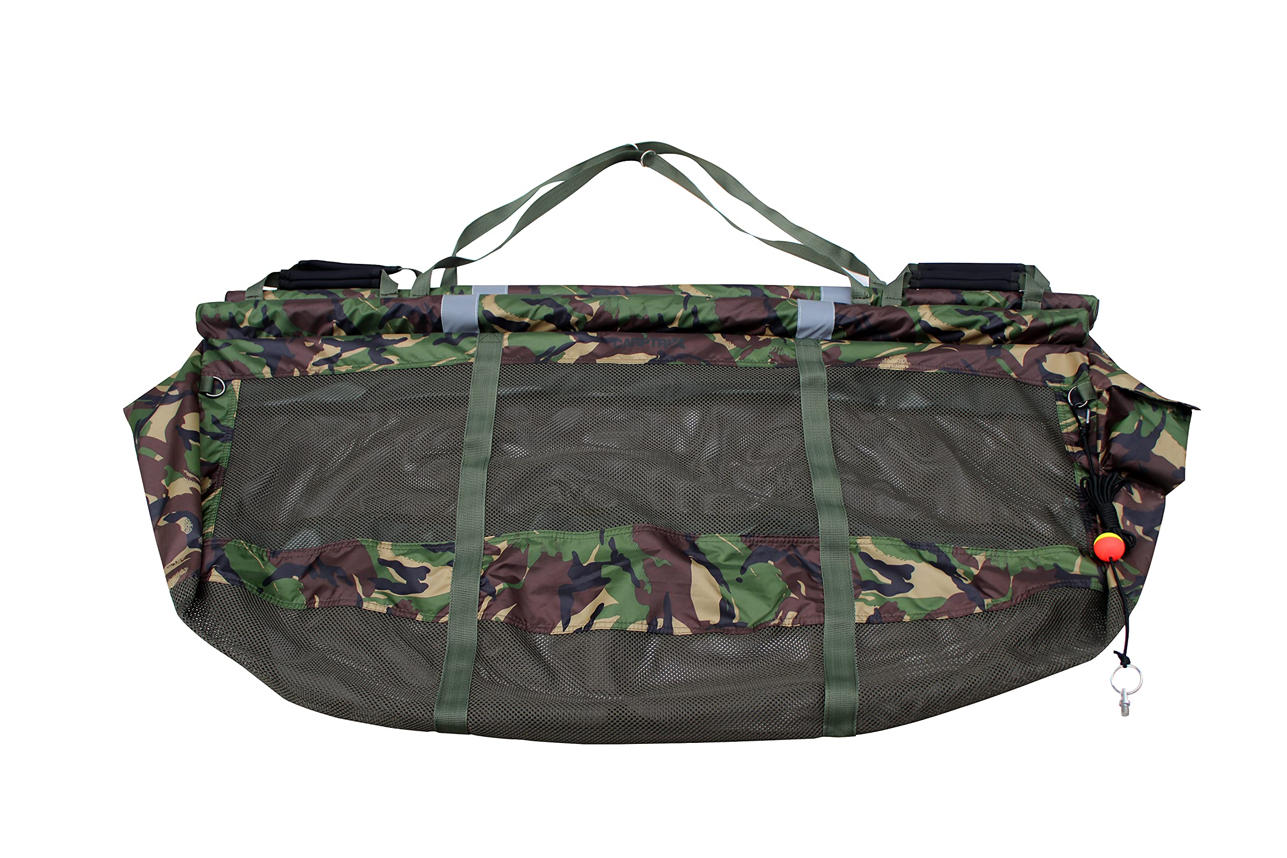 Carptrix Fishing Weigh Sling Camo Floating Retention Sling with Stink Bag, Euro/France Carp