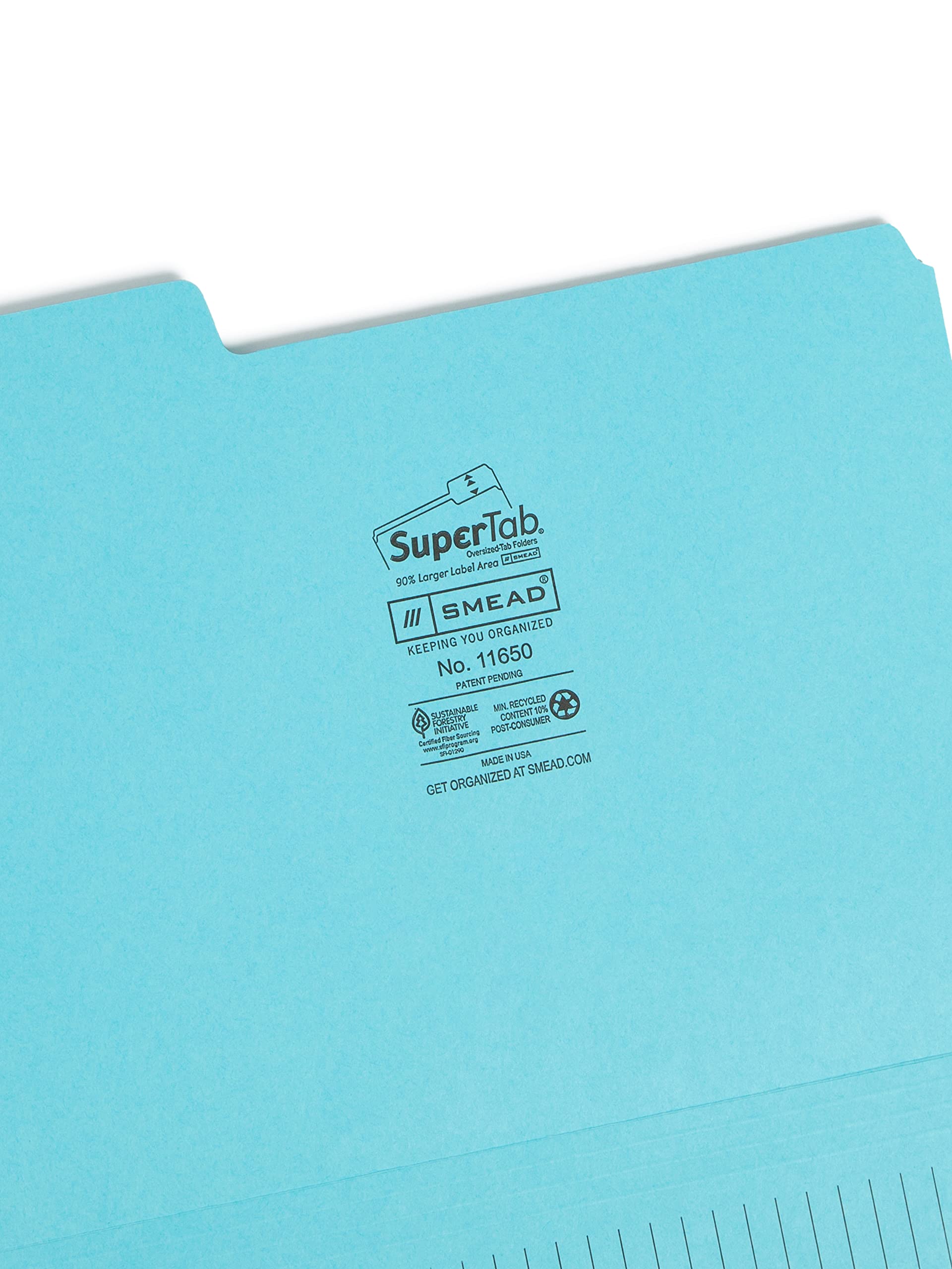 Supertab Folder Snapklik.com : Smead SuperTab Notes Folder, Oversized 1/3-Cut Tab ...