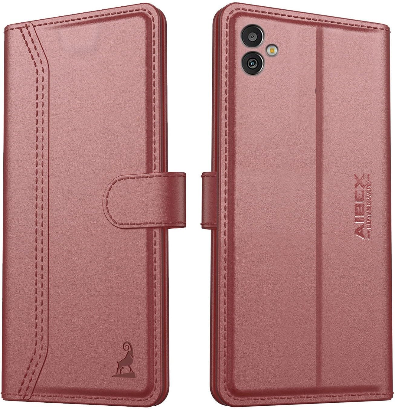 AIBEX ® Samsung Galaxy M13 5G Flip Cover Leather Finish | Inside TPU with Card Pockets | Wallet Stand | Complete Protection Flip Case Brown (B0B9BKXJF2) Amazon Price History, Amazon Price Tracker