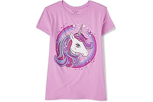 Girls Dream Unicorn Graphic Short Sleeve Tee