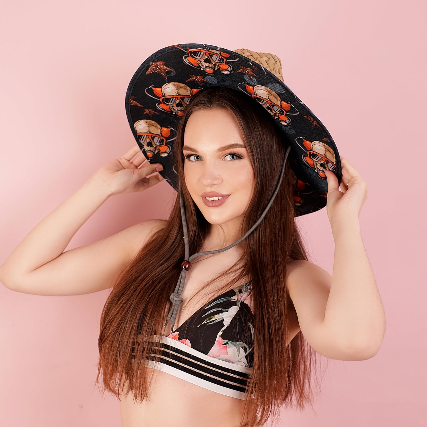 Malabar Straw Sun Hat for Men & Women – Wide Brim Lifeguard Beach Hat for Fishing, Boating & Outdoor Use