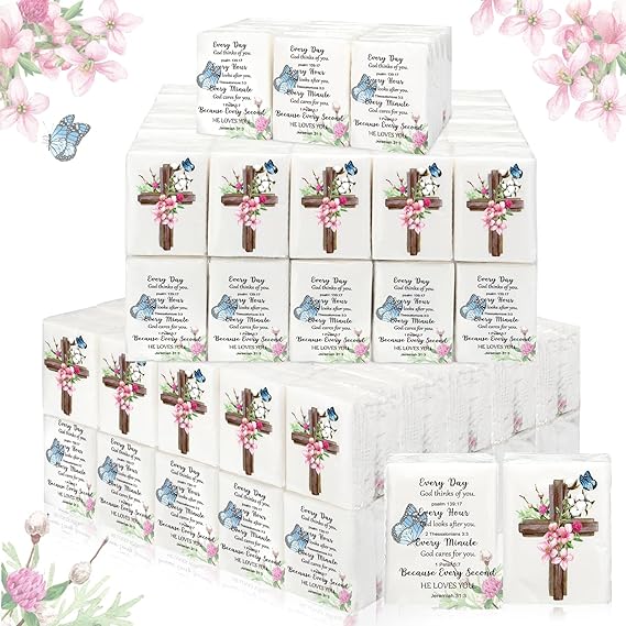 Bulk Christian Pocket Tissues Travel Packs Tissues Cube Boxes Size
