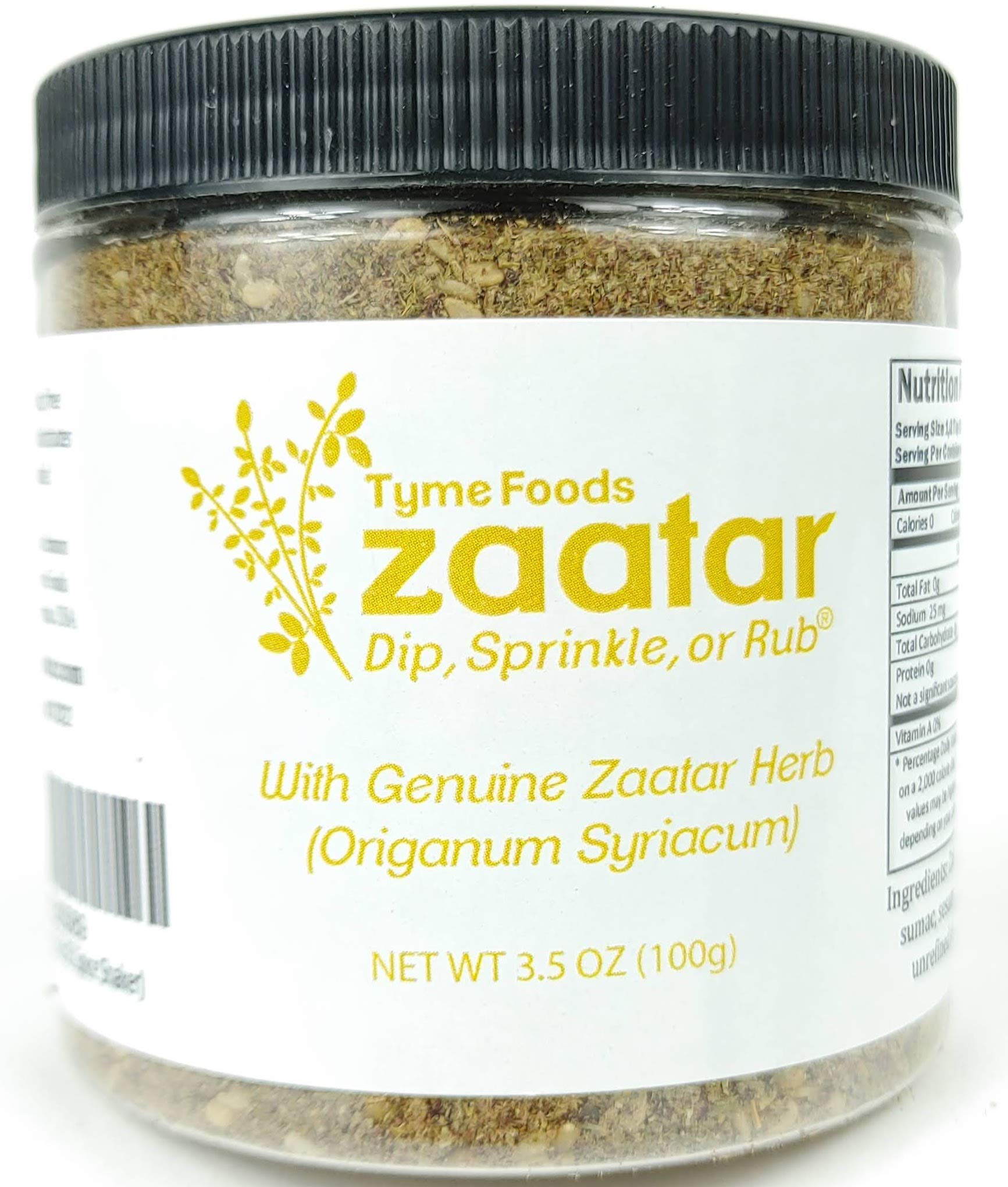 Buy Zaatar Spice Blend With Genuine Zaatar Herb (Hyssop) GlutenFree