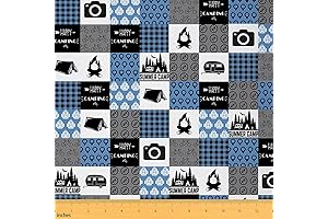 Vintage Wood Grain Camping Fabric