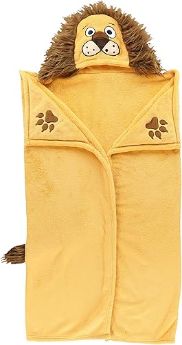 Miniatura 10 de Lazy One Manta con capucha para niños, manta con capucha de animales (Yeti)