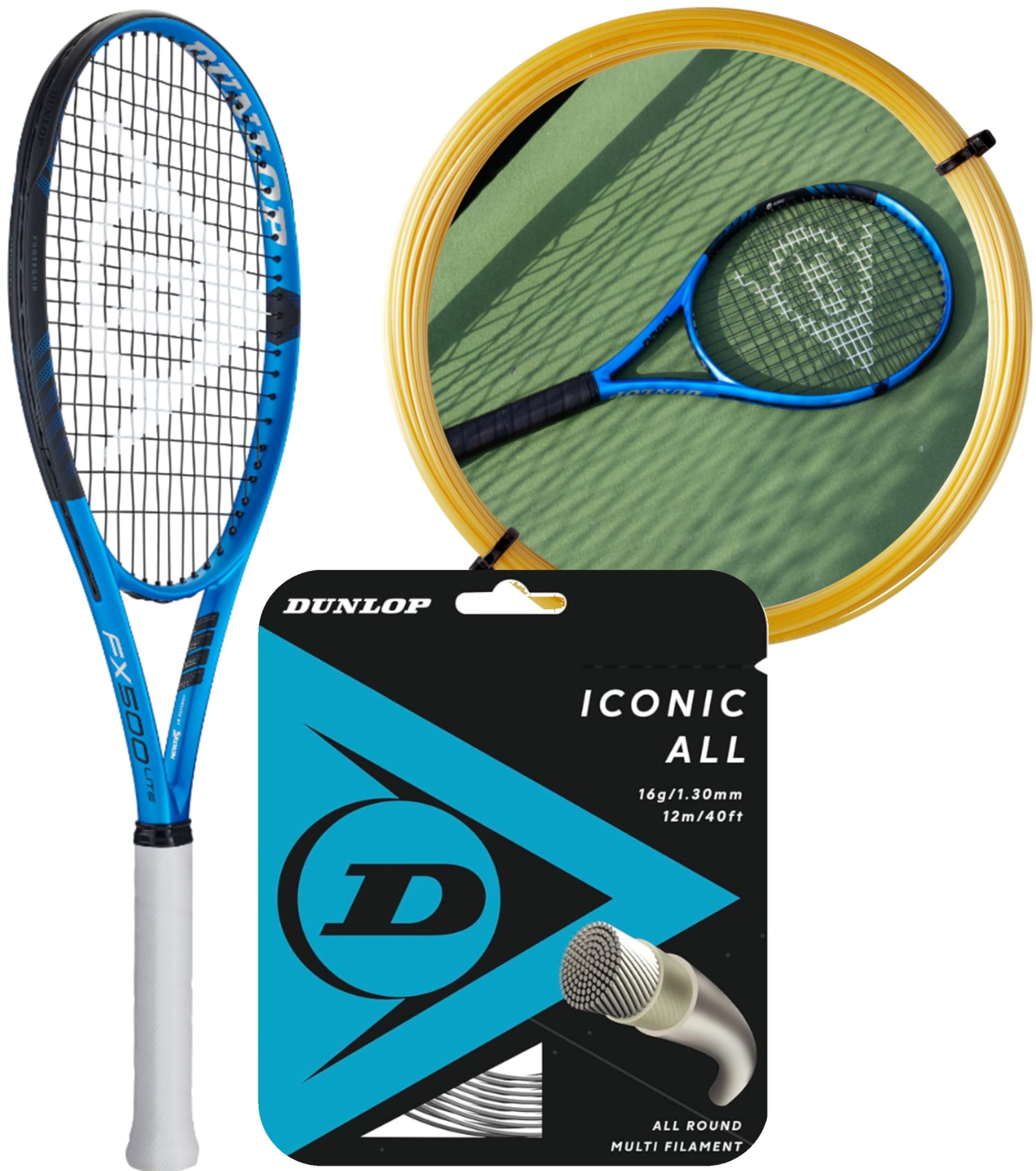 Dunlop FX 500 Lite v23 Tennis Racquet (Blue) (4 1/2
